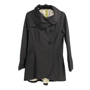 Soia & Kyo Black Trench Coat Medium